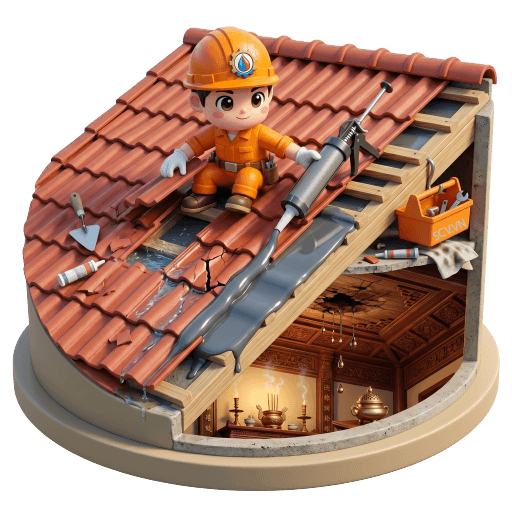 Chống thấm mái ngói bị dột