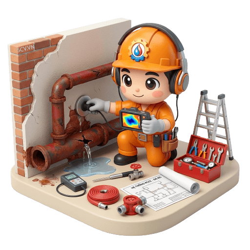 Dò tìm rò rỉ ống PCCC - ống sắt