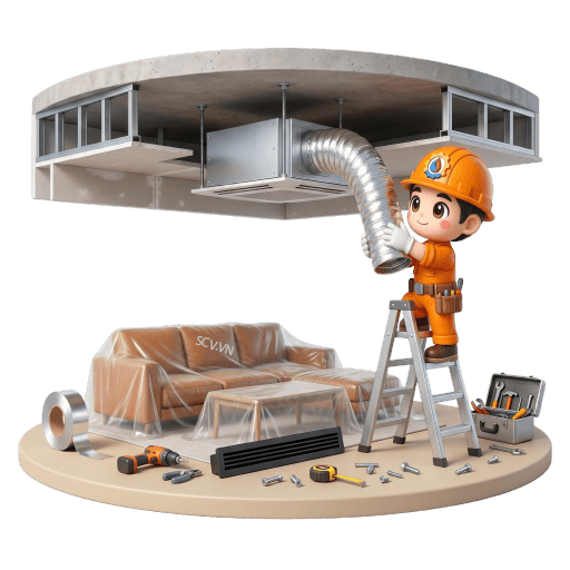 Lắp đặt điều hòa giấu trần