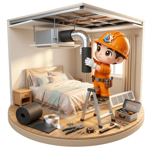 Lắp đặt máy lạnh giấu trần