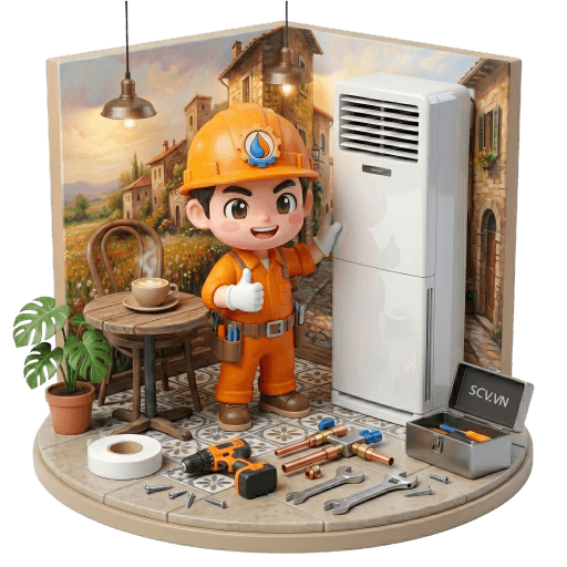 Lắp đặt máy lạnh tủ đứng
