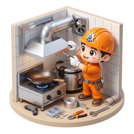 Lắp đặt quạt hút khói