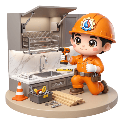 Lắp giá bát nâng hạ