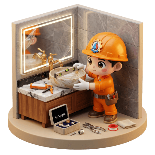 Lắp lavabo phòng tắm