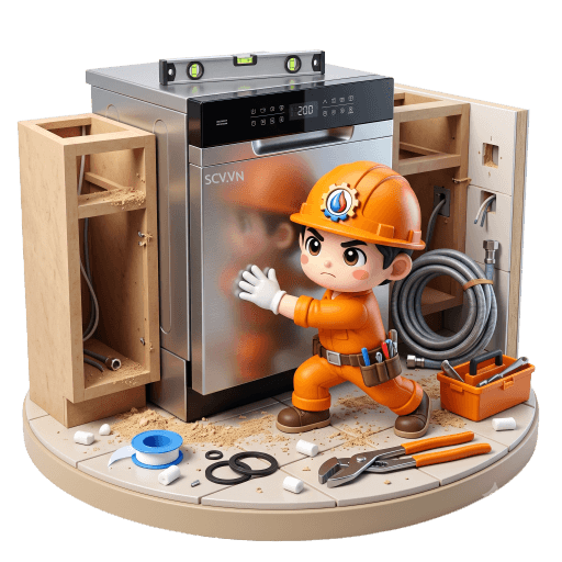 Lắp máy rửa bát