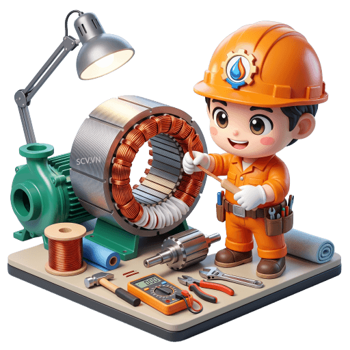 Quấn lại motor máy bơm