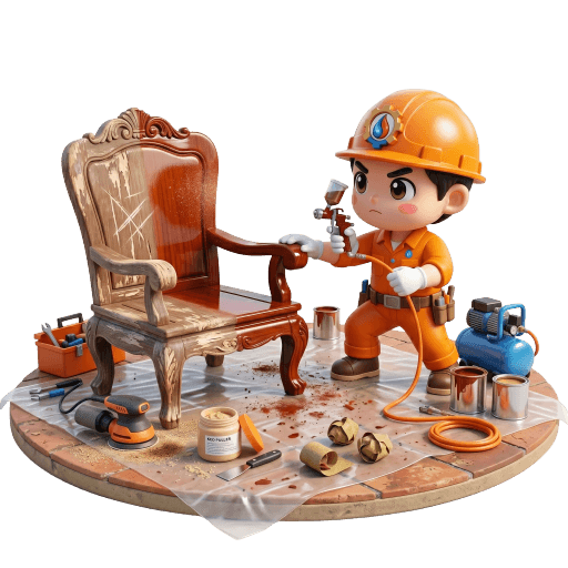 Sơn lại bàn ghế gỗ