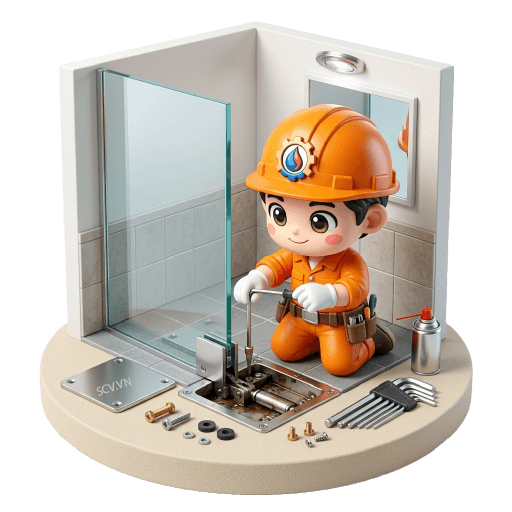 Sửa bản lề sàn cửa kính