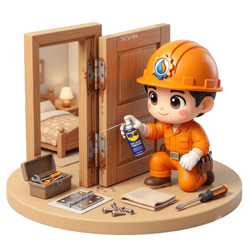 Sửa cửa gỗ bị kẹt