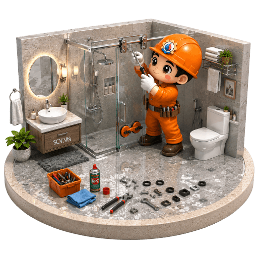Sửa cửa kính cường lực