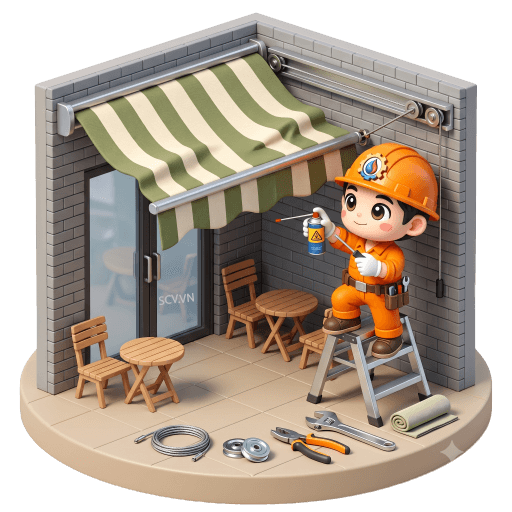 Sửa mái che bạt xếp