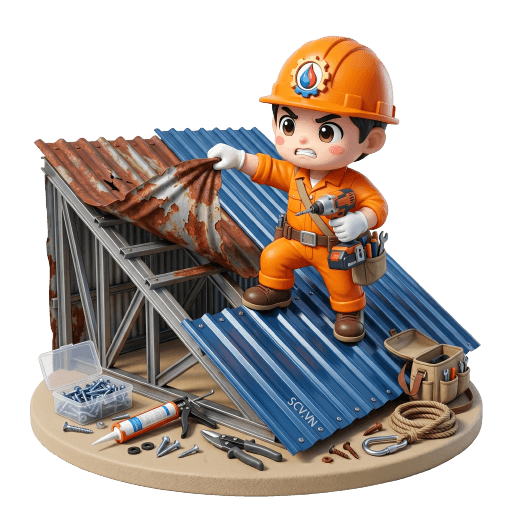 Sửa Mái Tôn Nhà Xưởng