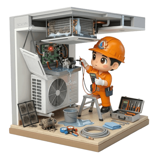 Sửa Máy Lạnh Âm Trần