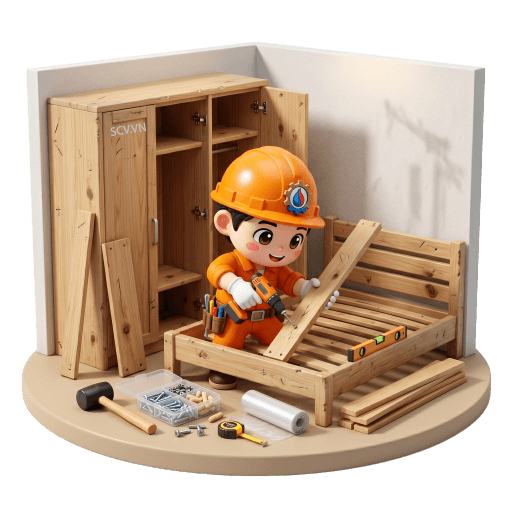 Tháo lắp giường tủ gỗ