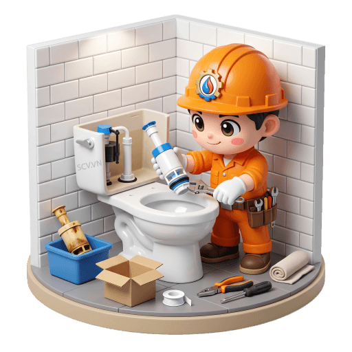 Thay bộ xả bồn cầu