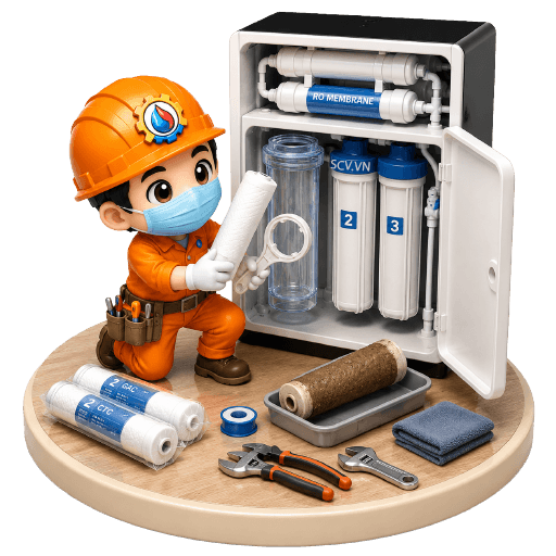 Thay lõi lọc nước định kỳ