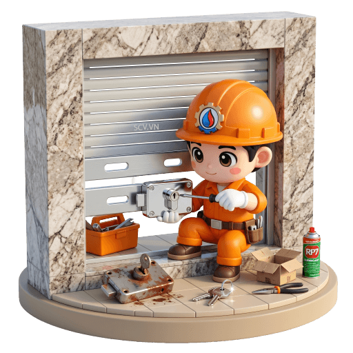 Thay Ổ Khóa Cửa Cuốn