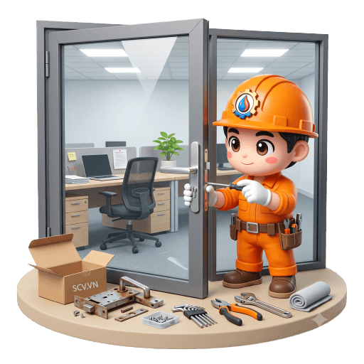 Thay ổ khóa cửa nhôm kính