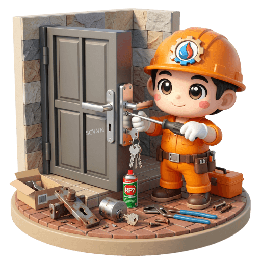Thay ổ khóa cửa sắt