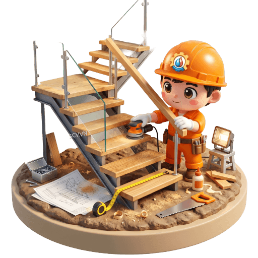 Thi Công Cầu Thang Gỗ Hiện Đại