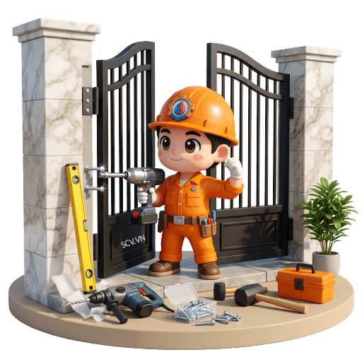 Thi Công Cửa Sắt 2 Cánh