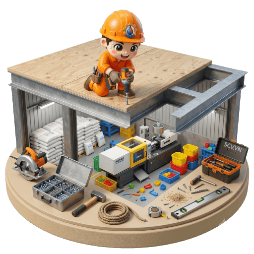 Thi Công Gác Lửng Gỗ Nhà Xưởng