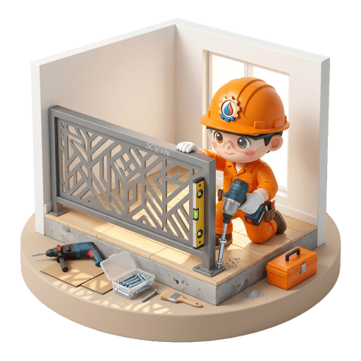 Thi công lan can sắt CNC