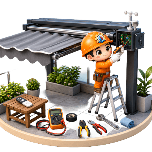 Thi công mái che tự động điều khiển