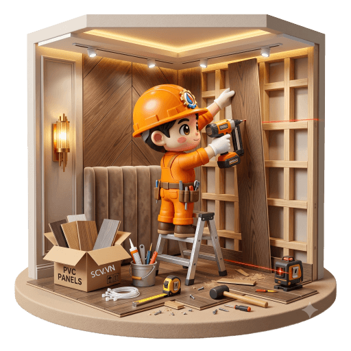 Thi Công Nhựa Giả Gỗ Ốp Tường