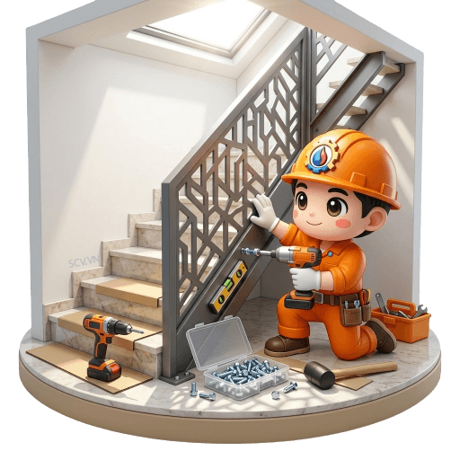 Thiết Kế Cầu Thang Sắt CNC Hiện Đại
