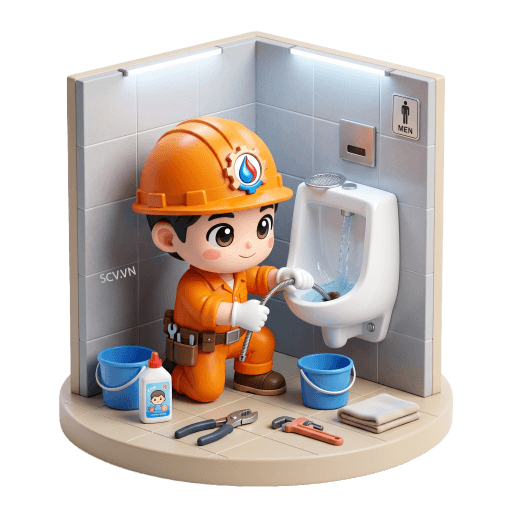 Thông tắc bồn tiểu nam