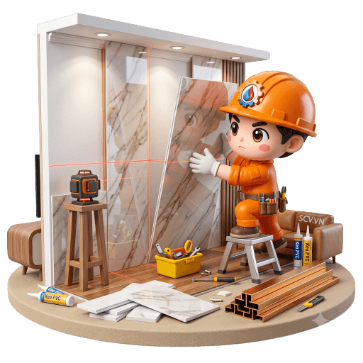 Trang Trí Nội Thất PVC Bóng Gương