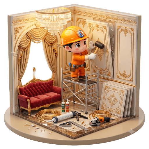 Trang Trí Nội Thất PVC Hoa Văn
