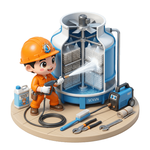 Vệ sinh tháp giải nhiệt